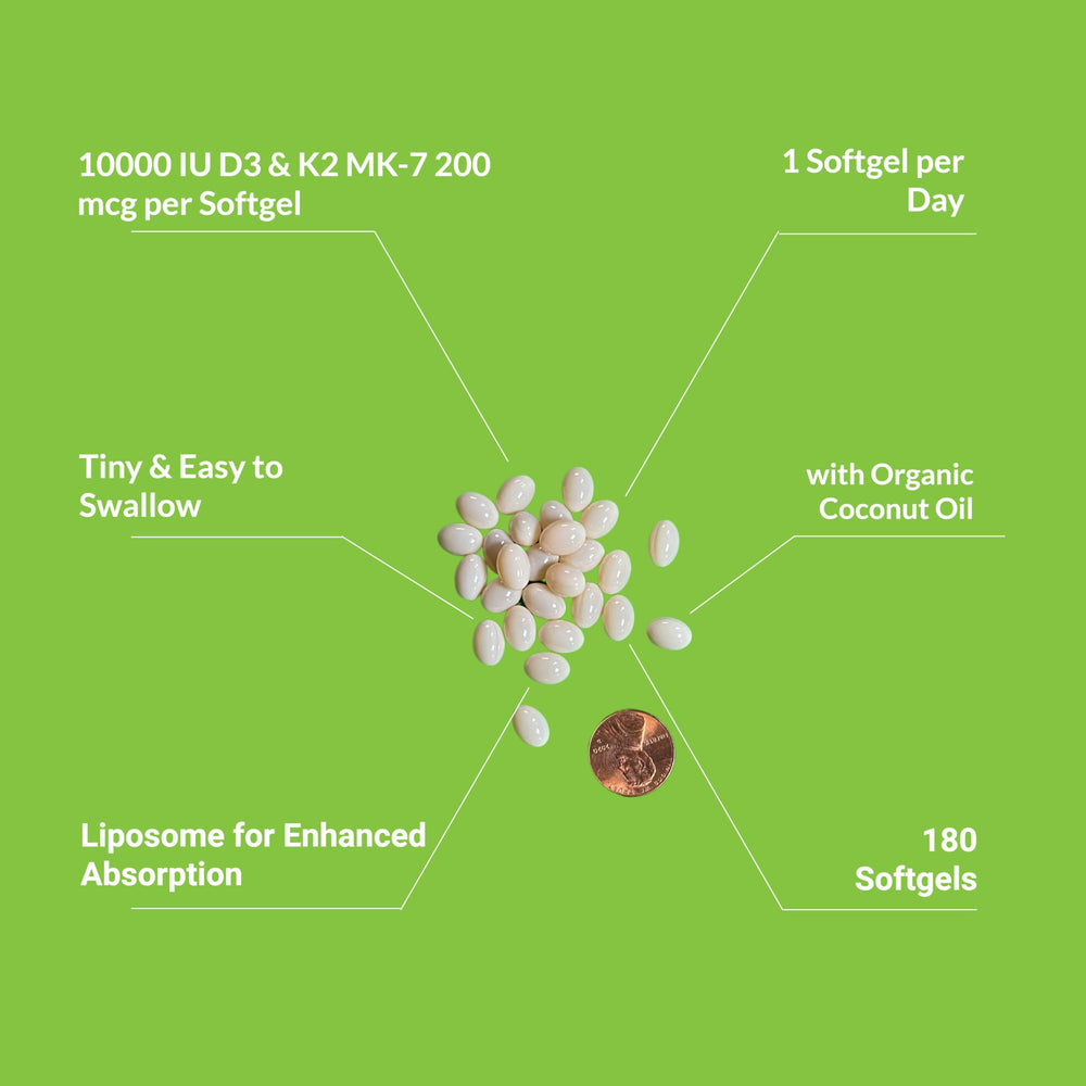 180-count mini softgels for easy swallowing