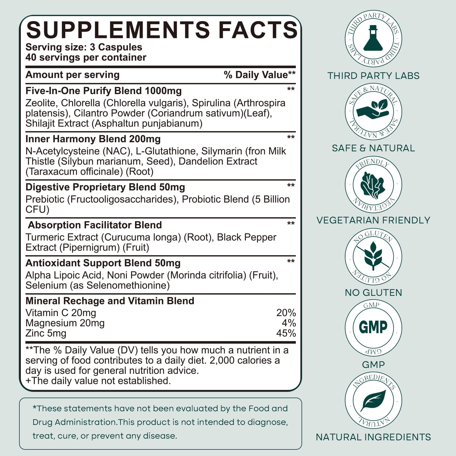 Mineral recharge with Vitamin C, Zinc, Magnesium