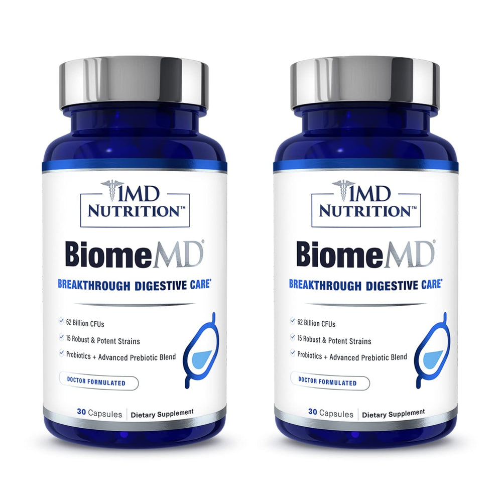 1MD BiomeMD Probiotics hero bottle on white background