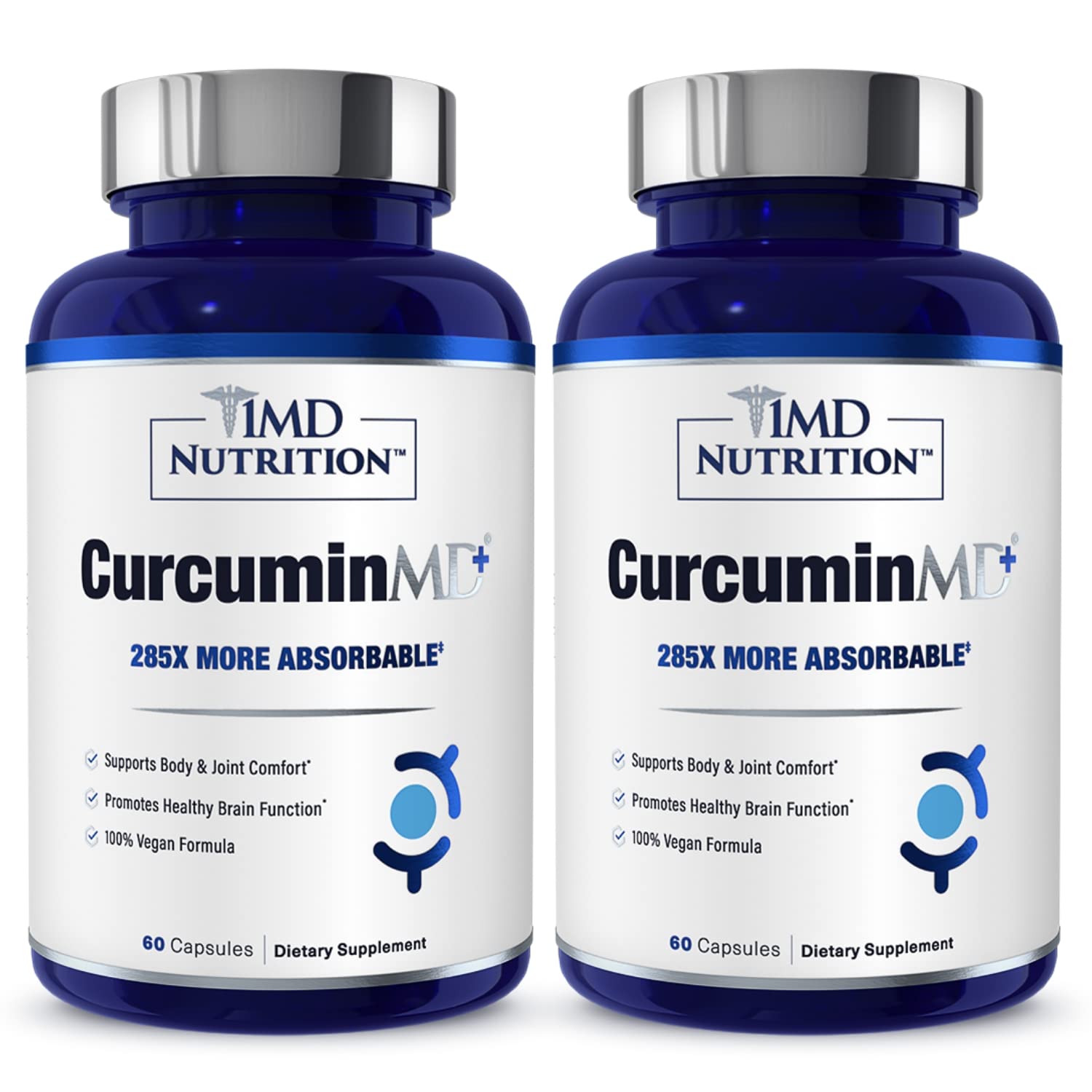 1MD Nutrition CurcuminMD Plus bottle front with Longvida absorption claim
