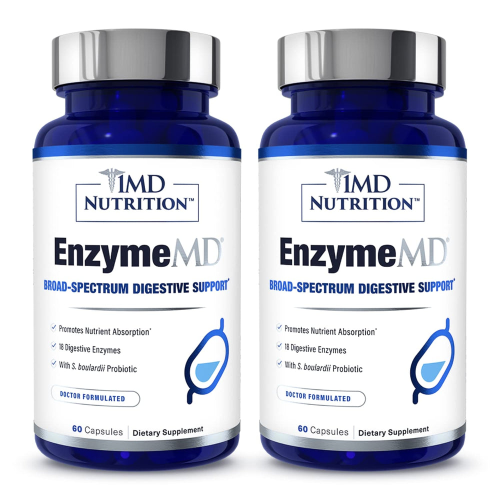 1MD Nutrition EnzymeMD bottle for daily digestive support.
