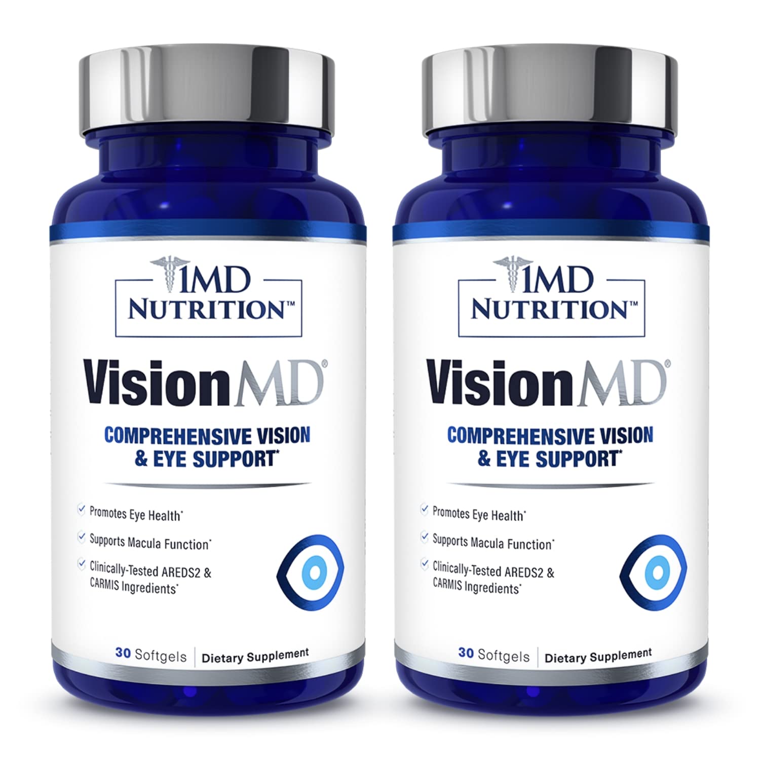 1MD VisionMD eye vitamin bottle for daily eye support.