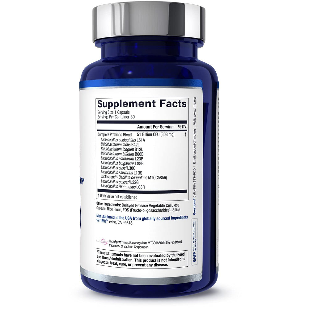 Ingredients and supplement facts panel