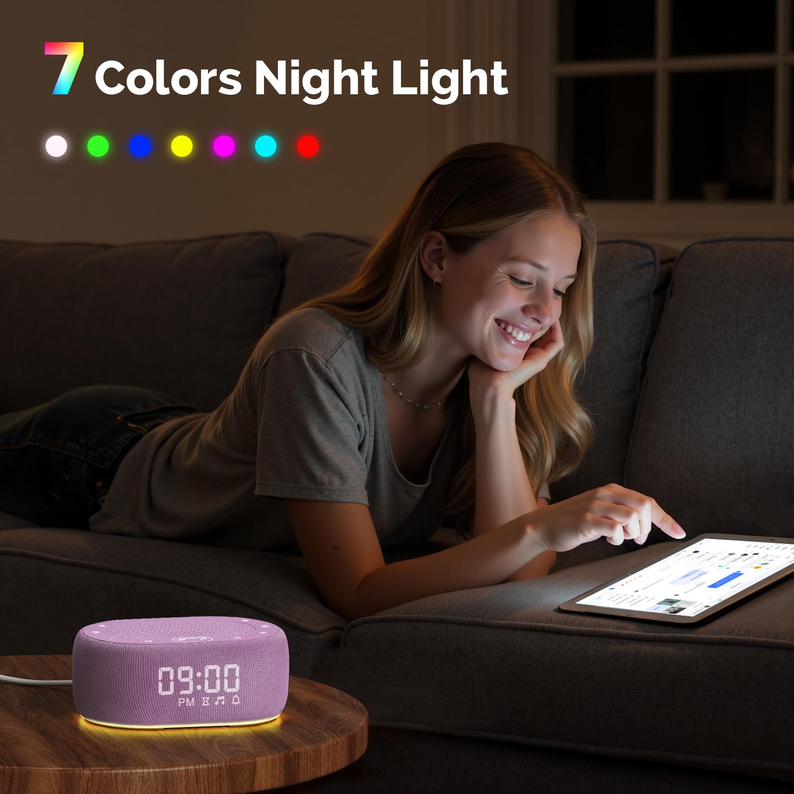 1Mii purple app control interface for quick sleep setup