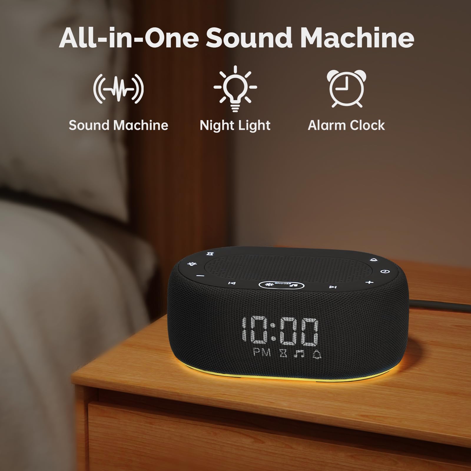 1Mii White Noise Machine in a baby nursery for soothing bedtime