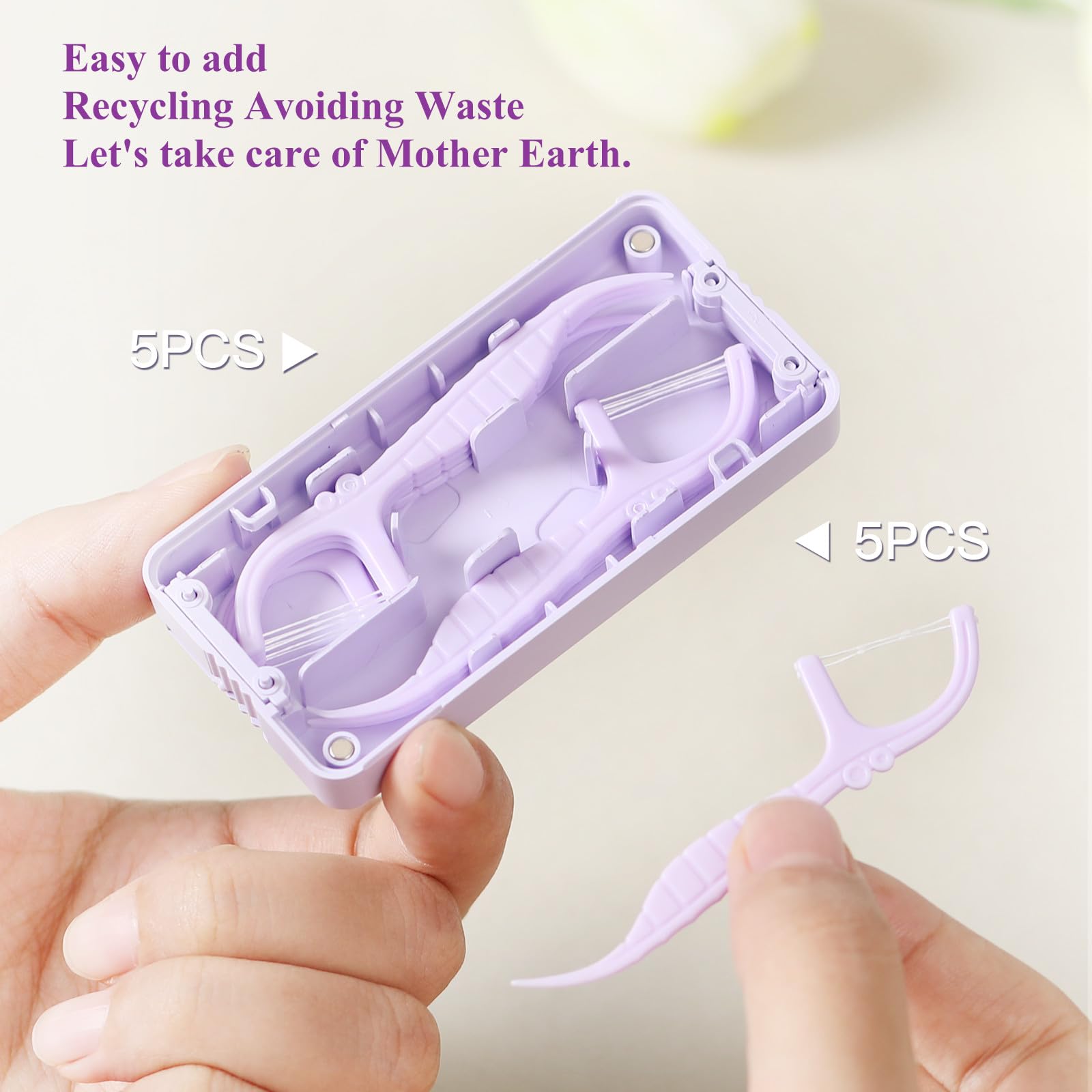 Two-box 40-count dental floss picks in packaging.
