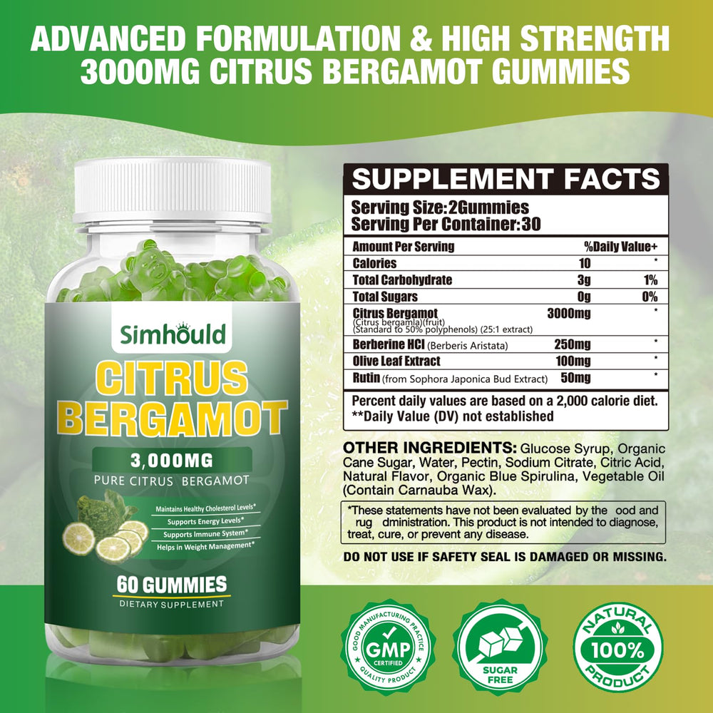 Exterior packaging for Citrus Bergamot Gummies 2-pack
