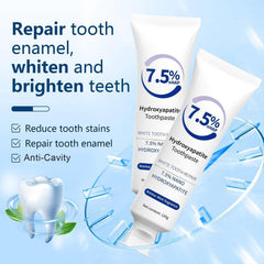 Front view of the 2-pack toothpaste box packaging