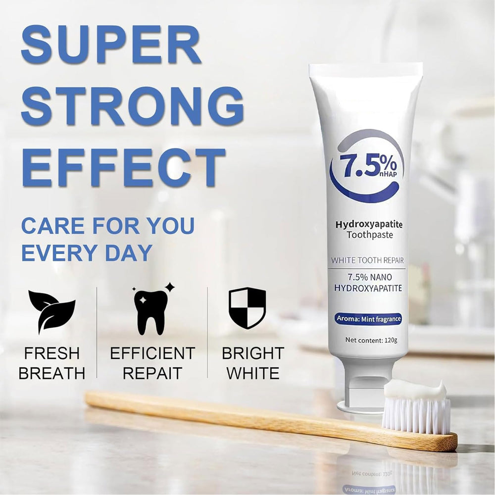 Whitening and remineralization illustration on packaging