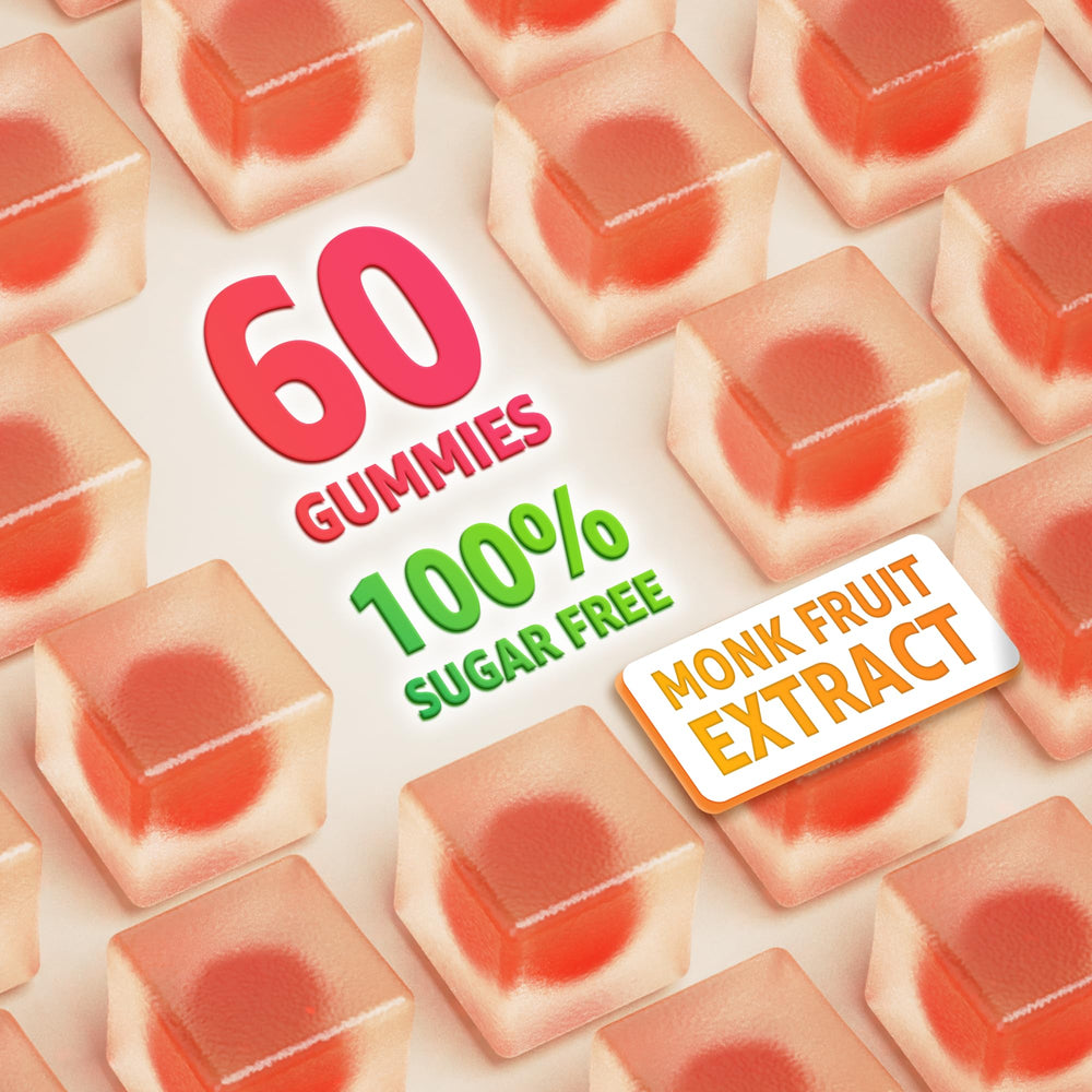 Orange-flavor gummy close-up