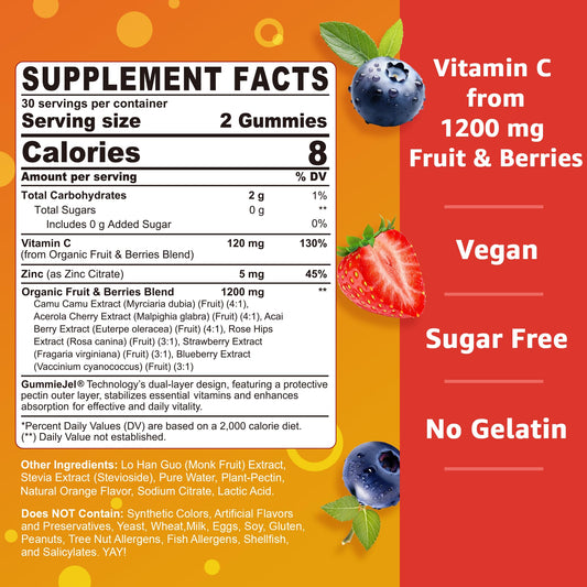 Product packaging and label for two-pack gummies