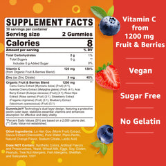 Product packaging and label for two-pack gummies