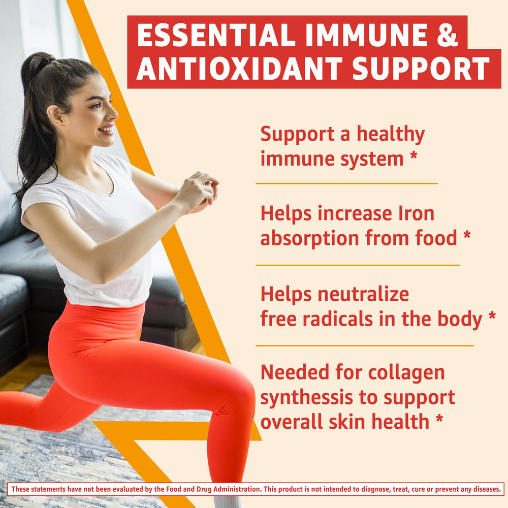 Serving size: two gummies provide 120 mg vitamin C