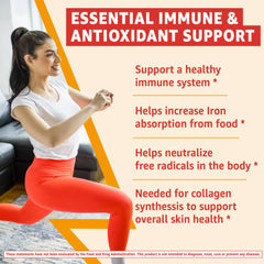 Serving size: two gummies provide 120 mg vitamin C