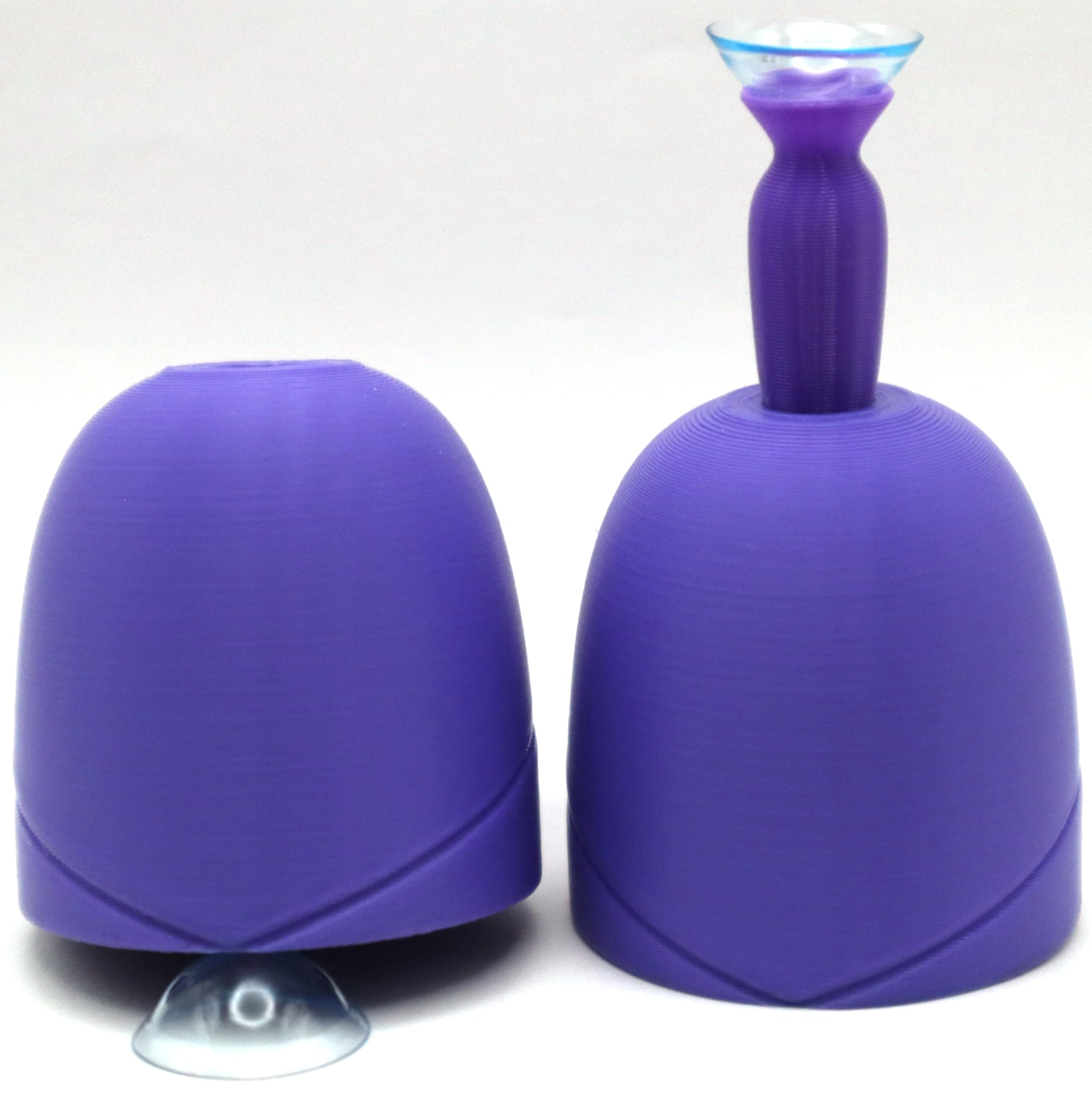 Purple 2-pack scleral lens applicator tool with Dome Dock Mini