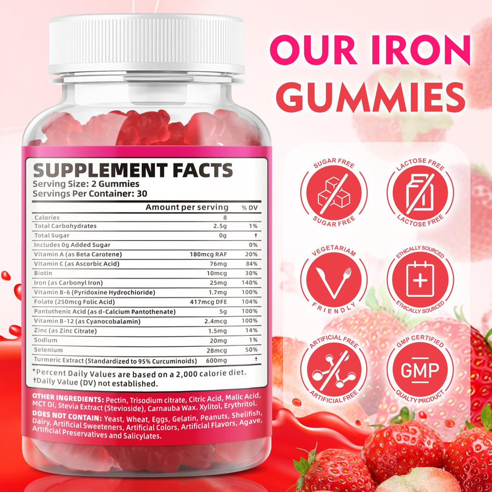 Back label showing ingredients and nutrition facts