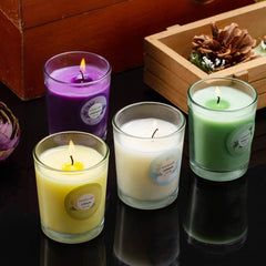 Scented candle in glass jar – fragrance 4, part of 20-pack gift set