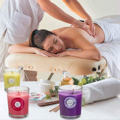 Scented candle in glass jar – fragrance 7, part of 20-pack gift set