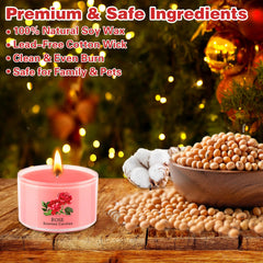 Bergamot, Fig, and Spring scented candles in colored wax