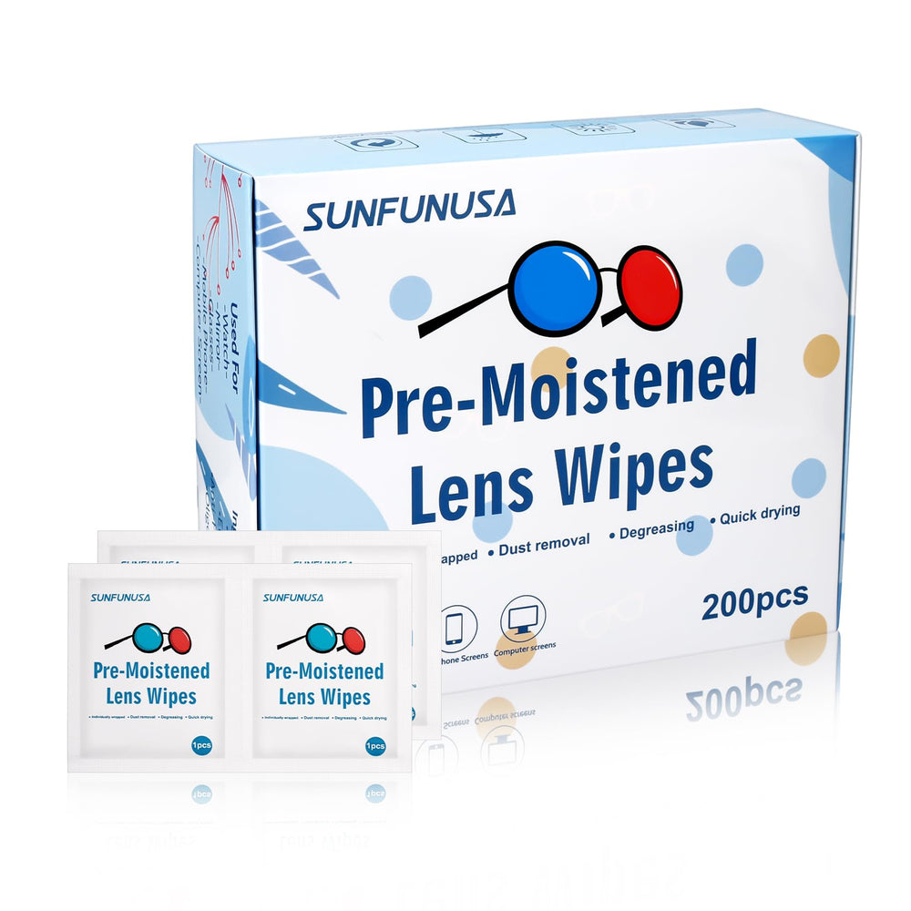 200 count lens cleaning wipes pack