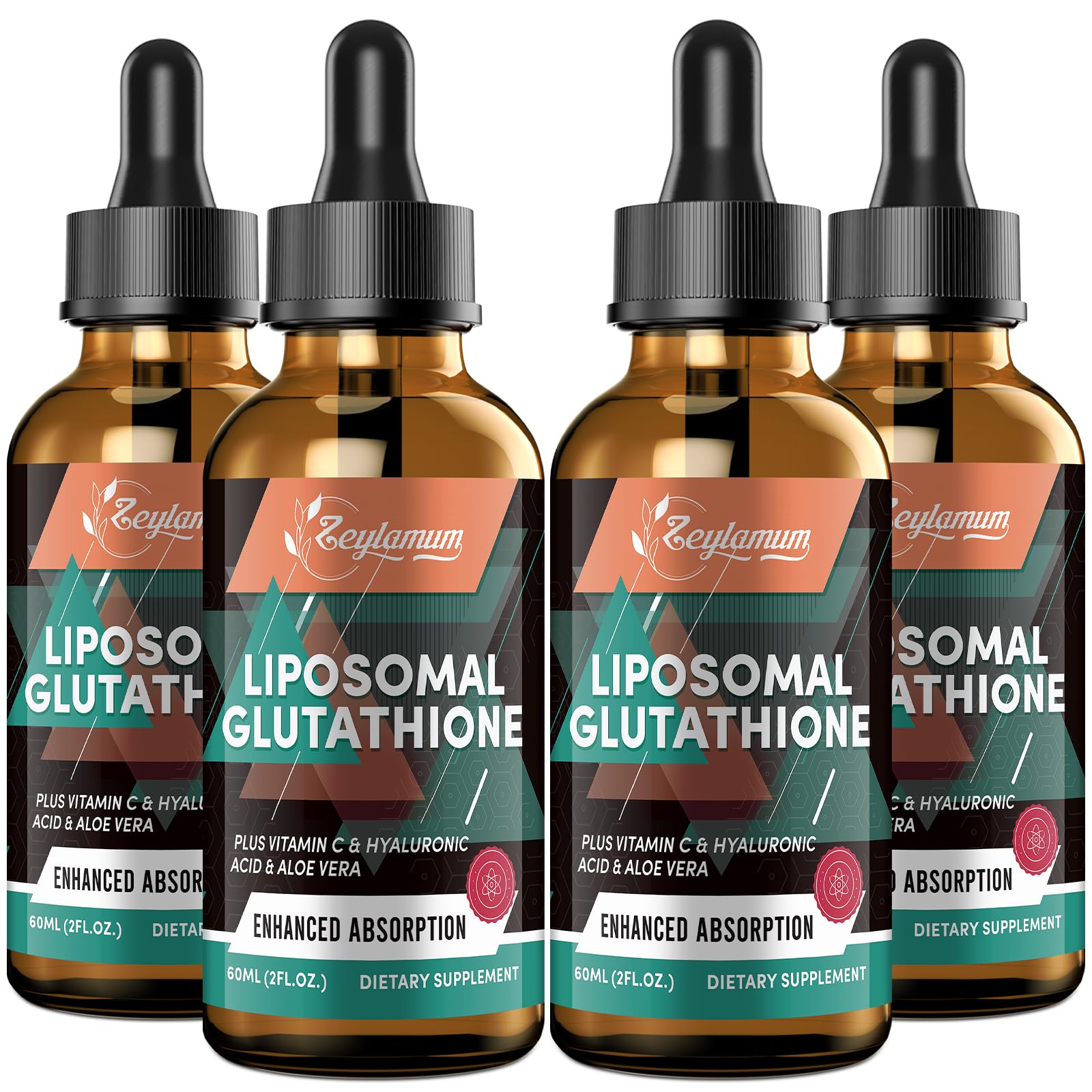Hero image of 2000mg liposomal glutathione liquid drops bottle