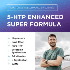 Close-up of capsules for 5-HTP Elite with Kava Root Extract and SAM-e