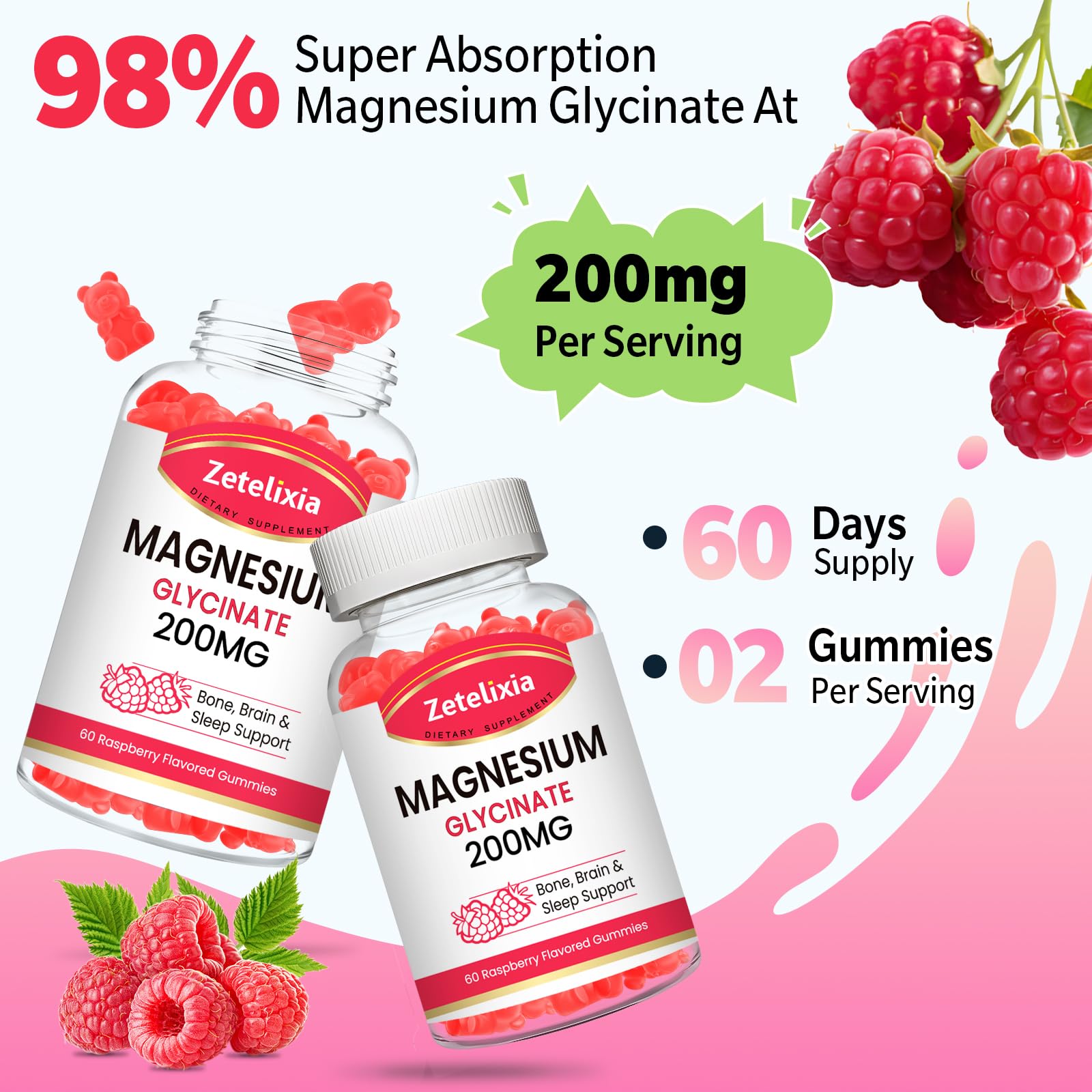 Gummies ingredients and nutrition facts panel