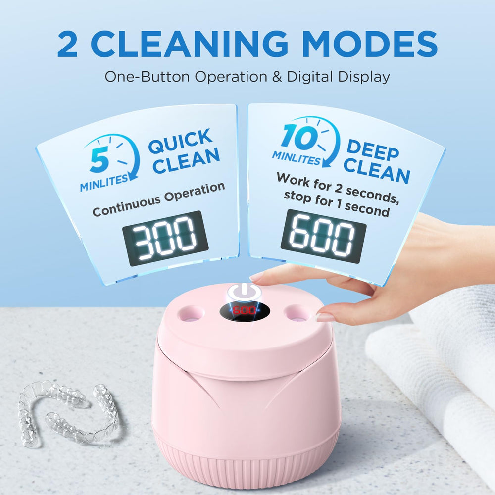 Compact 200ml capacity denture cleaner