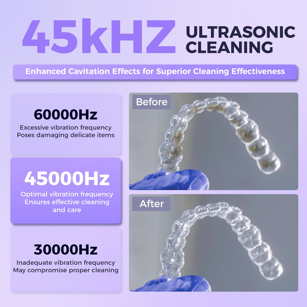 200ml stainless steel tank for dentures, retainers, and more