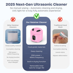 Included accessories: cleaning tray, brush and tweezers