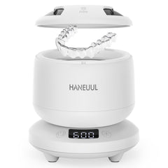 2025 Ultrasonic Retainer Cleaner in white with removable base and top cover