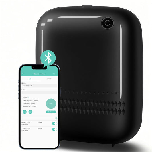 2025 upgraded Bluetooth smart scent air diffuser in packaging