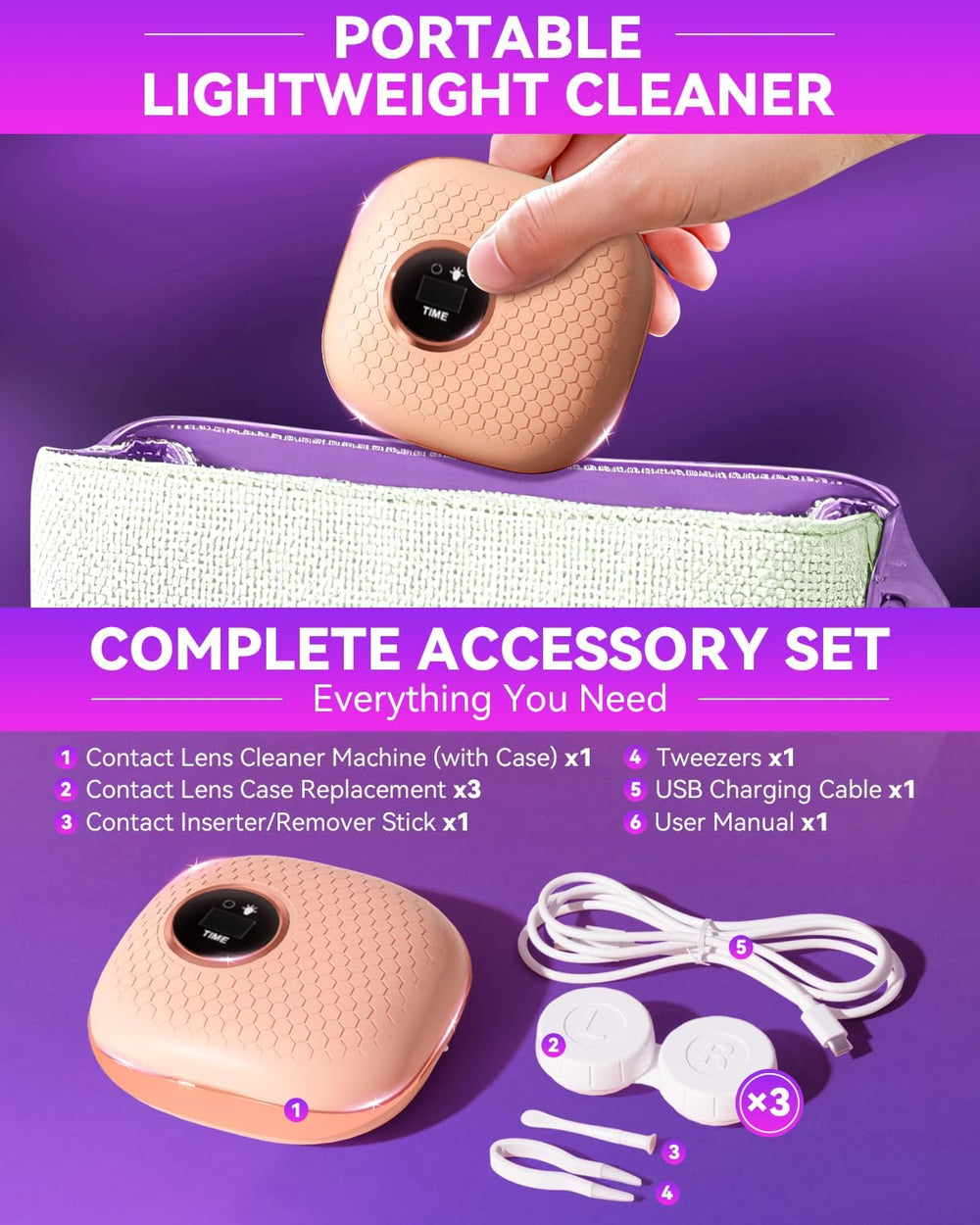 Product packaging and accessories inside the box