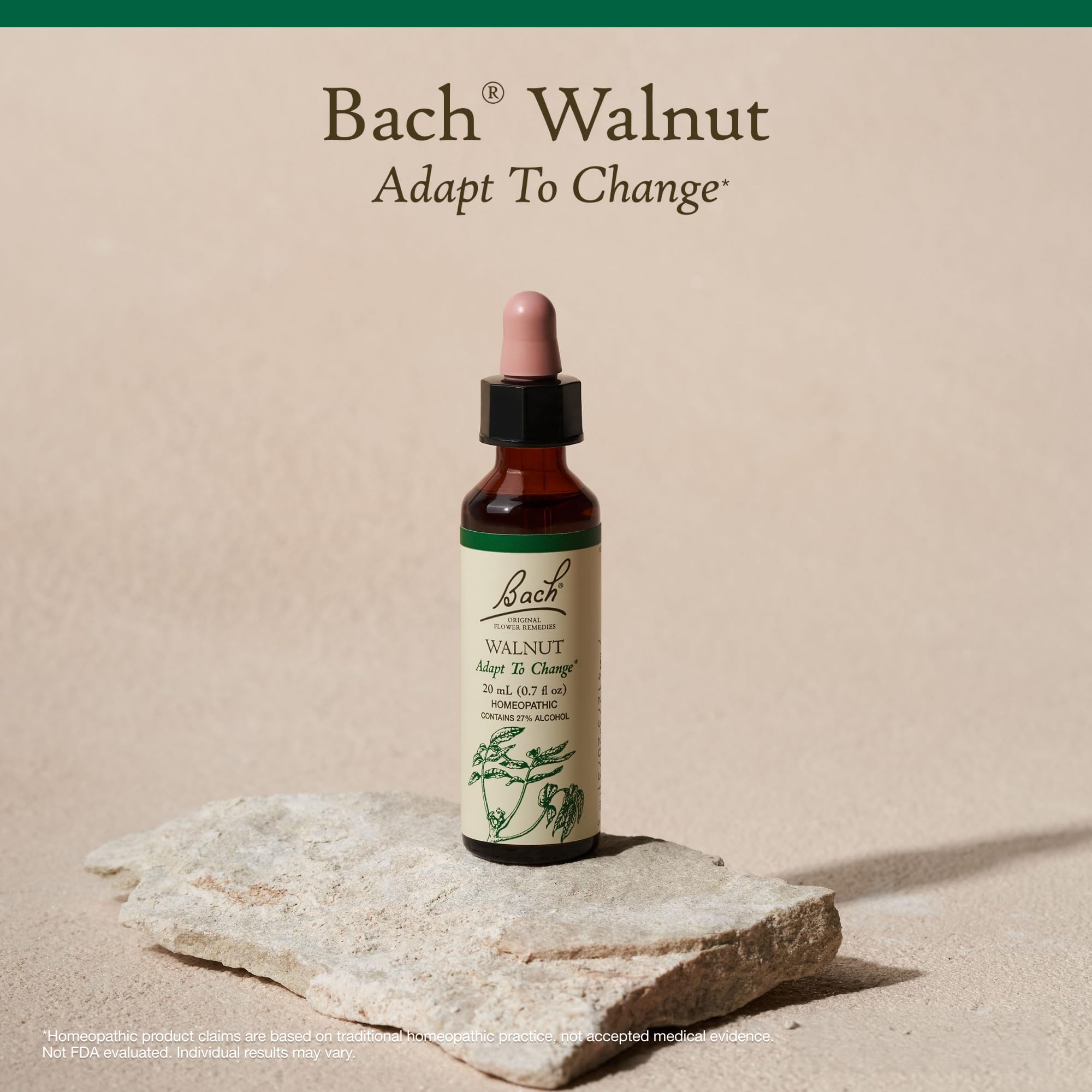 20 mL dropper bottle of Bach Walnut remedy
