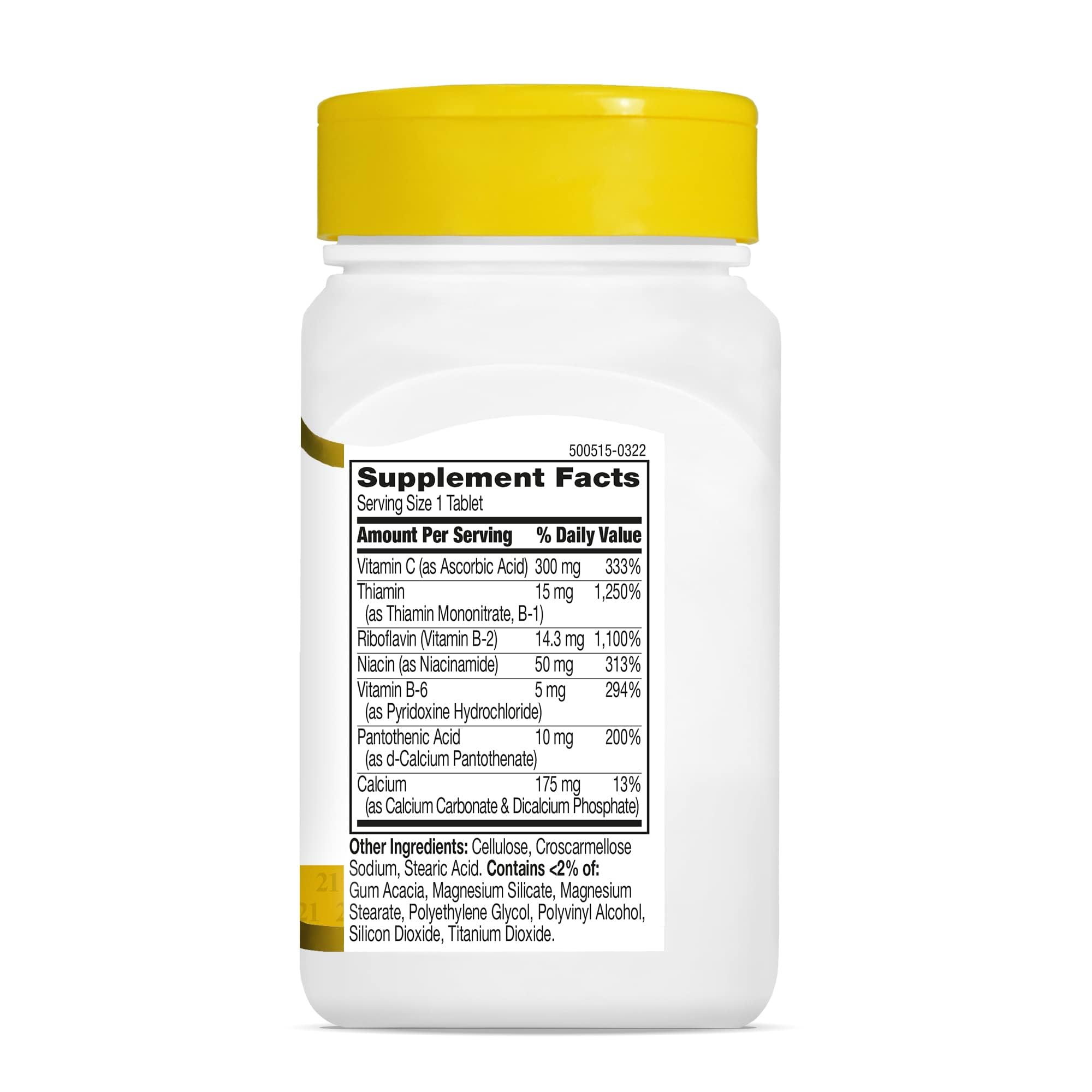 Illustration of energy support and immune support vitamins in the bottle