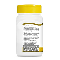 Sealed bottle of 21st Century B Complex Plus Vitamin C tablets