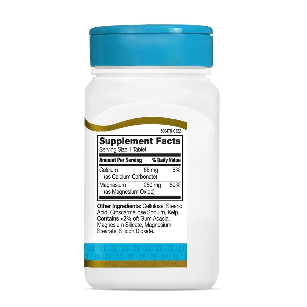21st Century brand magnesium product packaging
