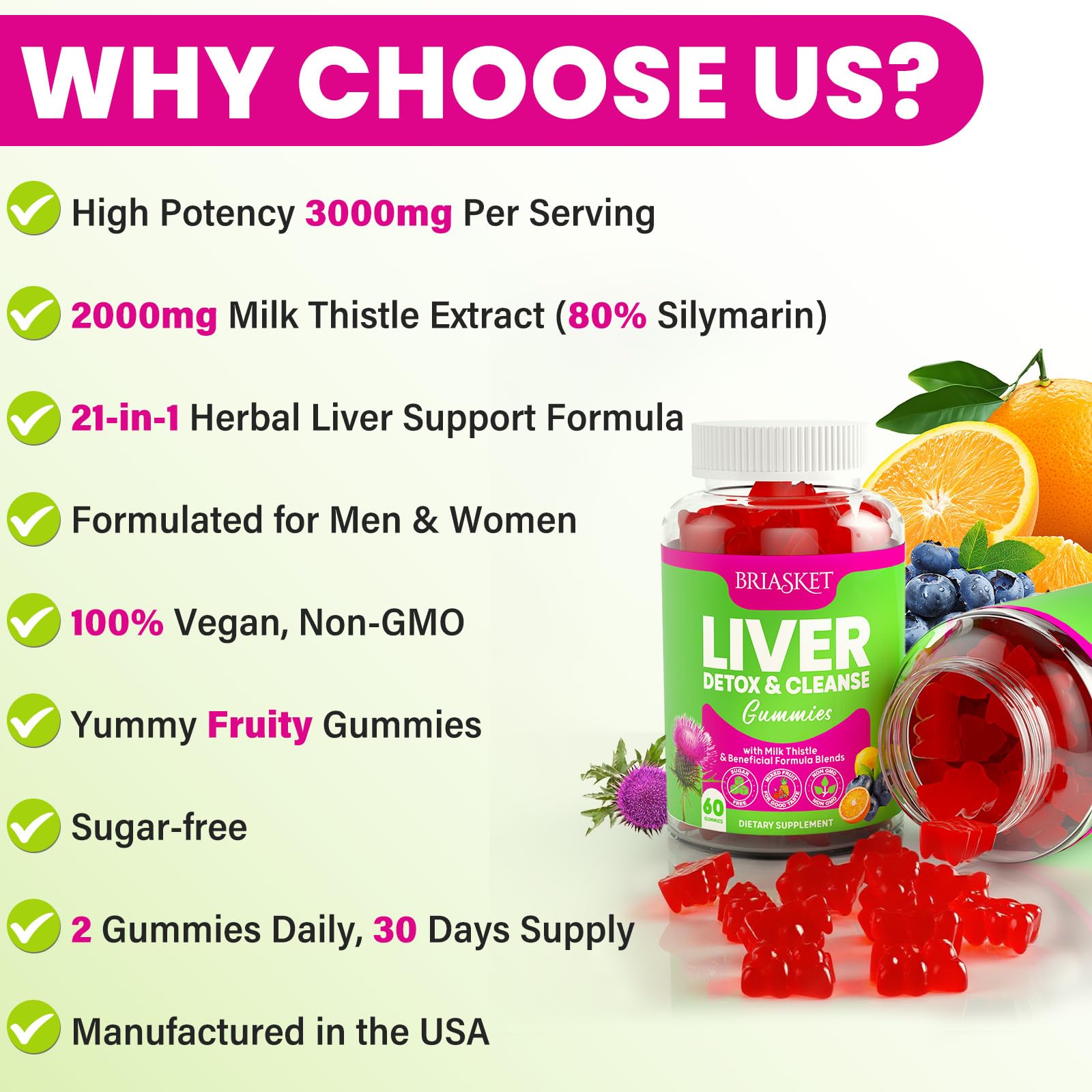 Banner highlighting 23-in-1 liver detox formula