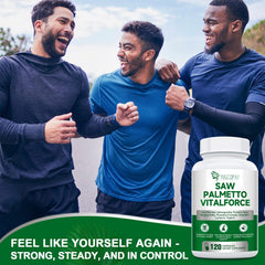 Prostate health supplement packaging with Ashwagandha and Stinging Nettle