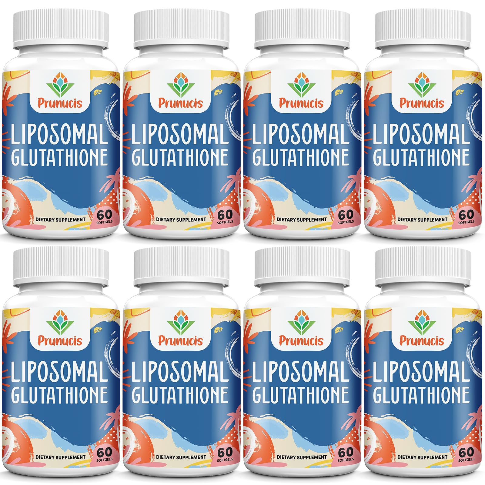 High-dose 2400mg liposomal glutathione softgels with Vitamin C, Milk Thistle and Alpha-Lipoic Acid