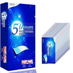 Packaging for 28 Whitener Strips 5D Teeth Whitening Strips