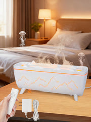 280ml volcano jellyfish diffuser with two ring mist outlets