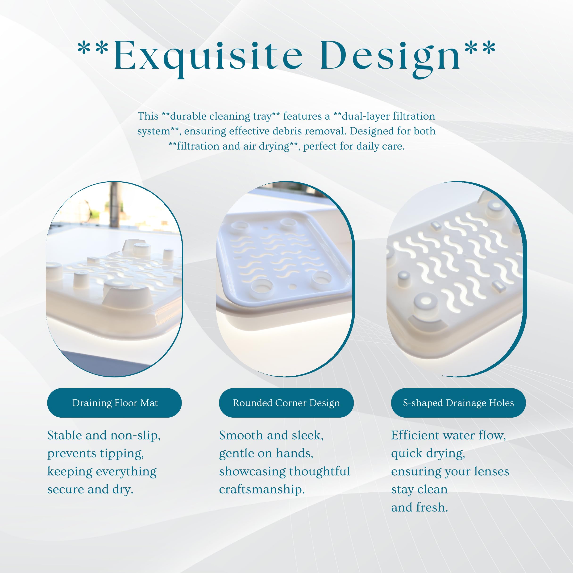 Secure dual-compartment lens storage for Ortho-K lenses