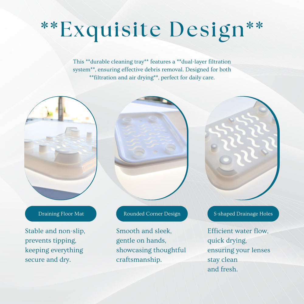 Secure dual-compartment lens storage for Ortho-K lenses