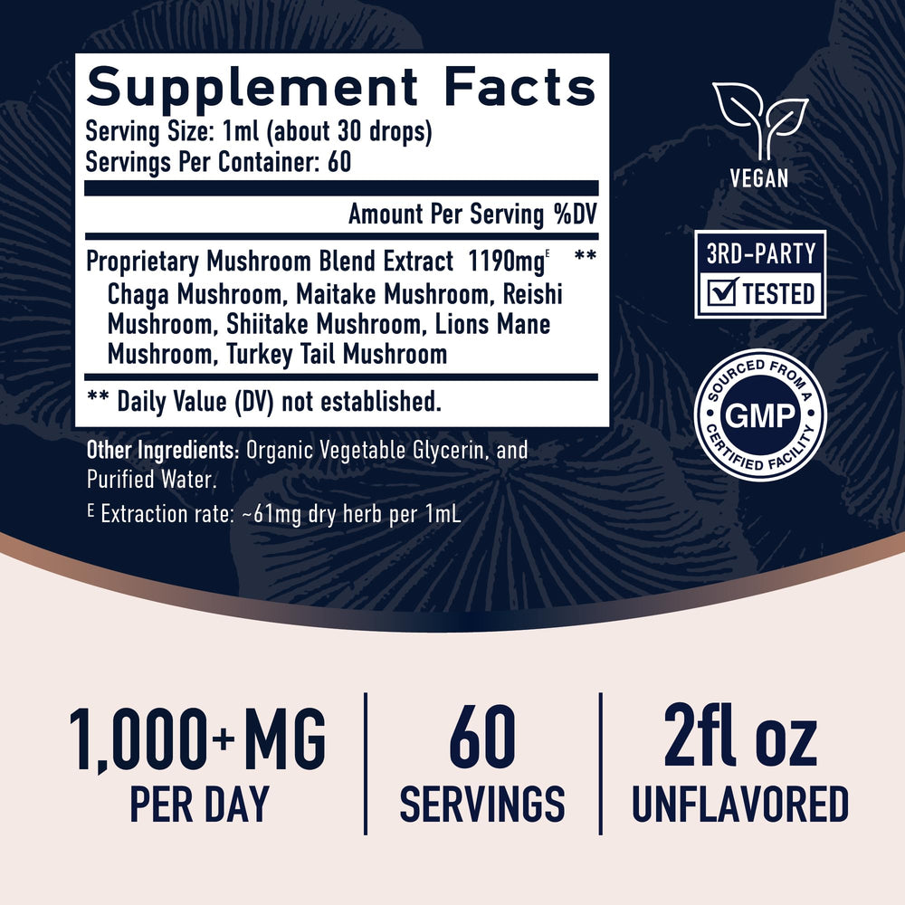 Label showing 2 oz and 60 servings