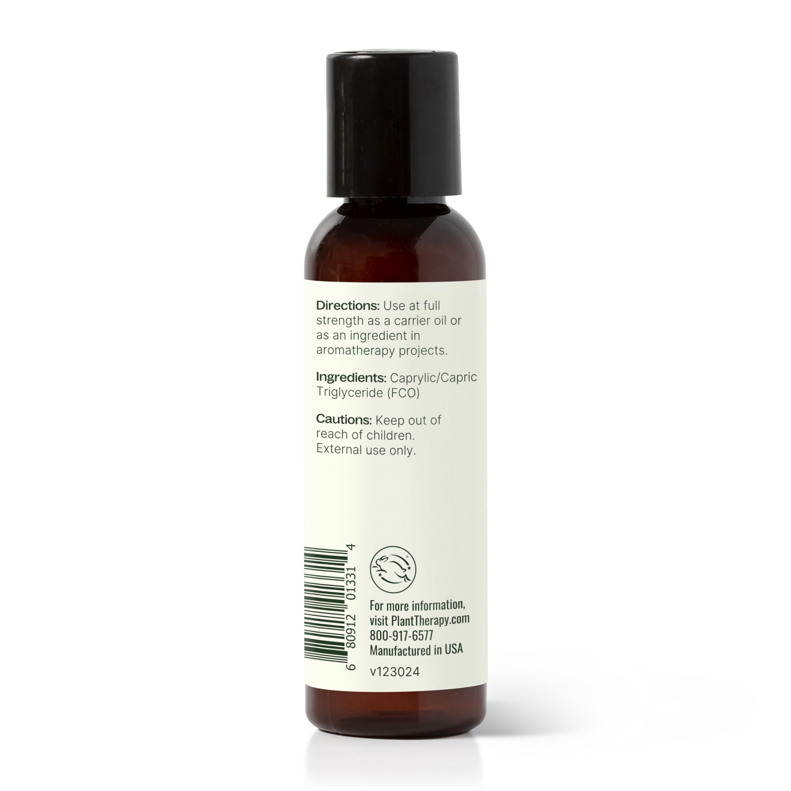 Packaging for Plant Therapy Fractionated Coconut Oil 2 oz