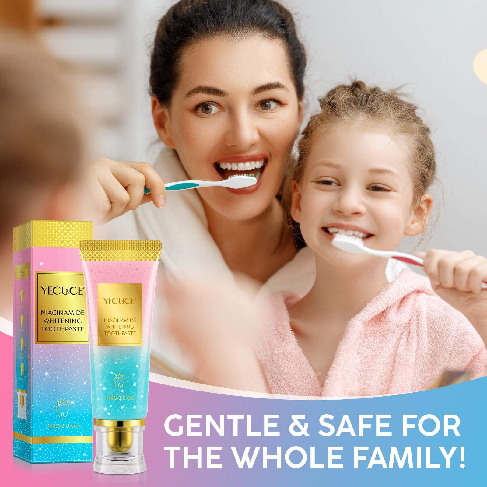 Fresh breath concept with mint and toothpaste