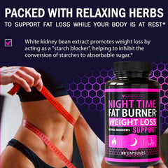 2-pack Night Time Weight Loss Pills for Women with packaging