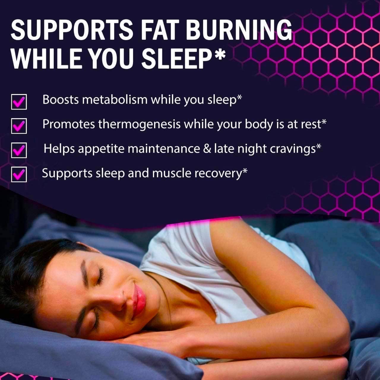 Night Time Weight Loss Pills for Women shown with glass of water