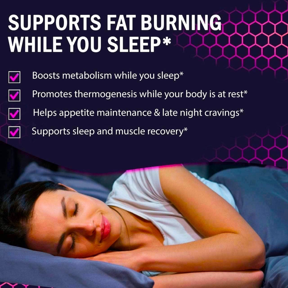 Night Time Weight Loss Pills for Women shown with glass of water